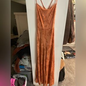 Roxy - Open Back Coral floral Jumper Size L